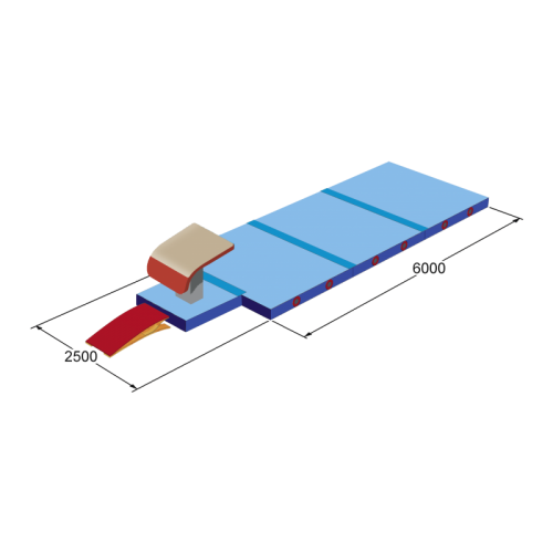 Комплект матів International для опорного стрибка 600 х 300 х 20 см